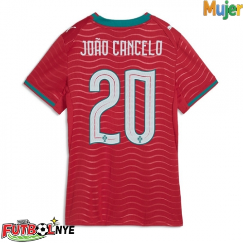 Camiseta Portugal Joao Cancelo #20 Primera Equipación para mujer Mundial 2026 manga corta